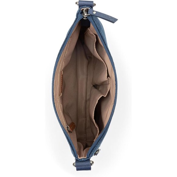 Crossbody Purse Women's Canvas Small Adjustable Zipper Travel Handbag - Picture 3 of 6